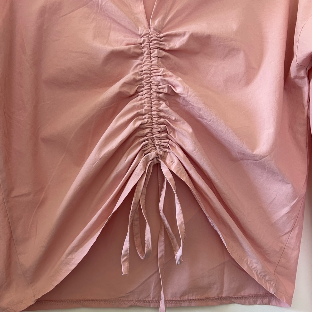 Pink Drawstring Blouse from South Korea - Picture 3 of 5